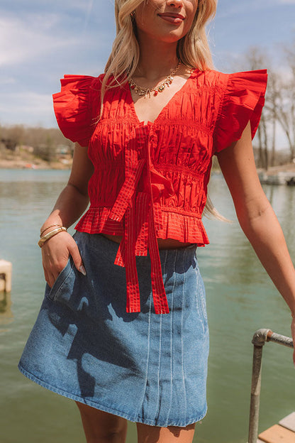 Liberty Lane Smocked Top