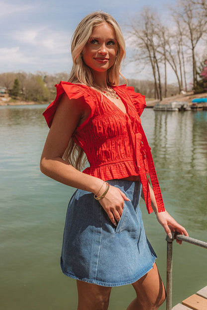 Liberty Lane Smocked Top