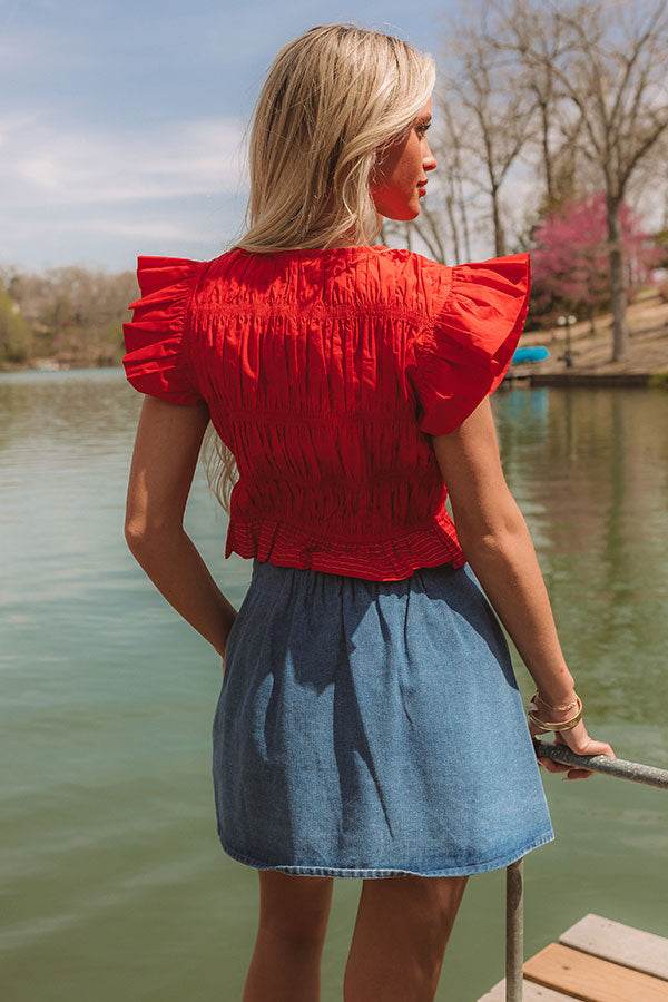 Liberty Lane Smocked Top