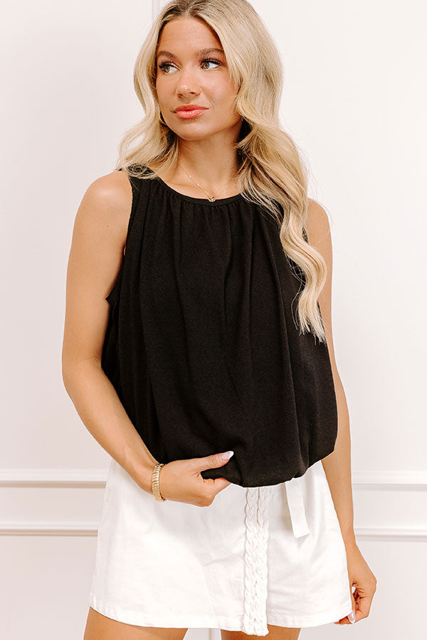 Coastal Daydream Top in Black