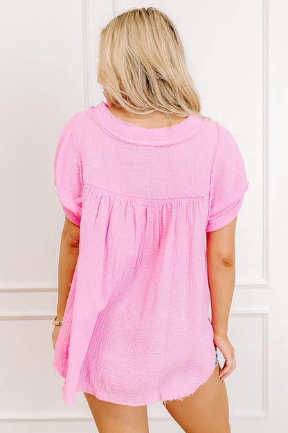 Vista Views Gauze Top in Pink