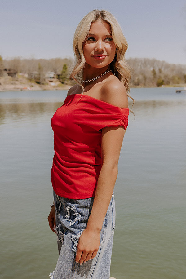 Cosmos With The Girls Top in Red