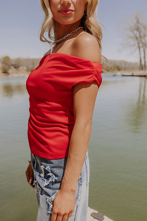 Cosmos With The Girls Top in Red