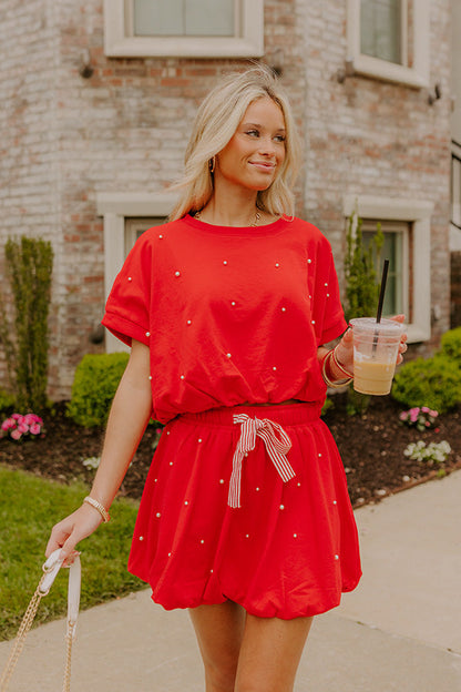Belle of the Parade Embellished Crop Top