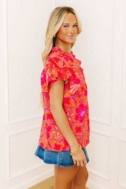 Mimosas Sippin' Floral Top