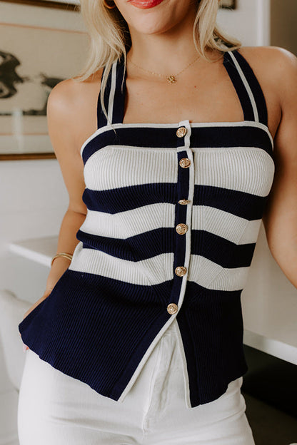 Nautical Dreams Knit Stripe Top