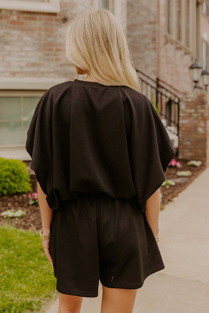 Everyday Chic Bubble Top in Black