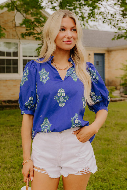 Sip In Style Floral Top