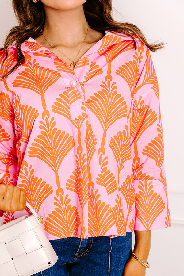 Sunny Whirlwind Shift Top