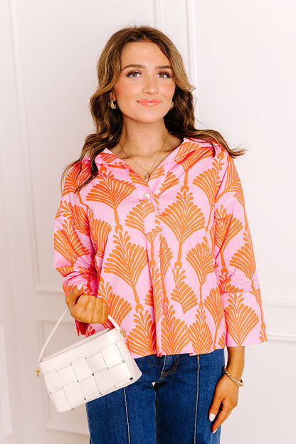 Sunny Whirlwind Shift Top