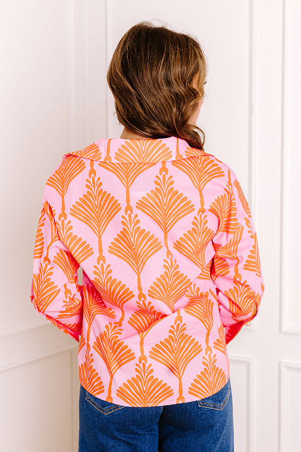 Sunny Whirlwind Shift Top