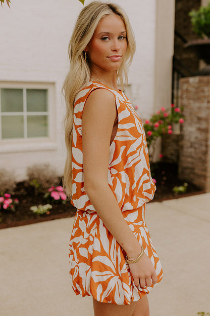 Girls Trip Chic Bubble Top in Orange