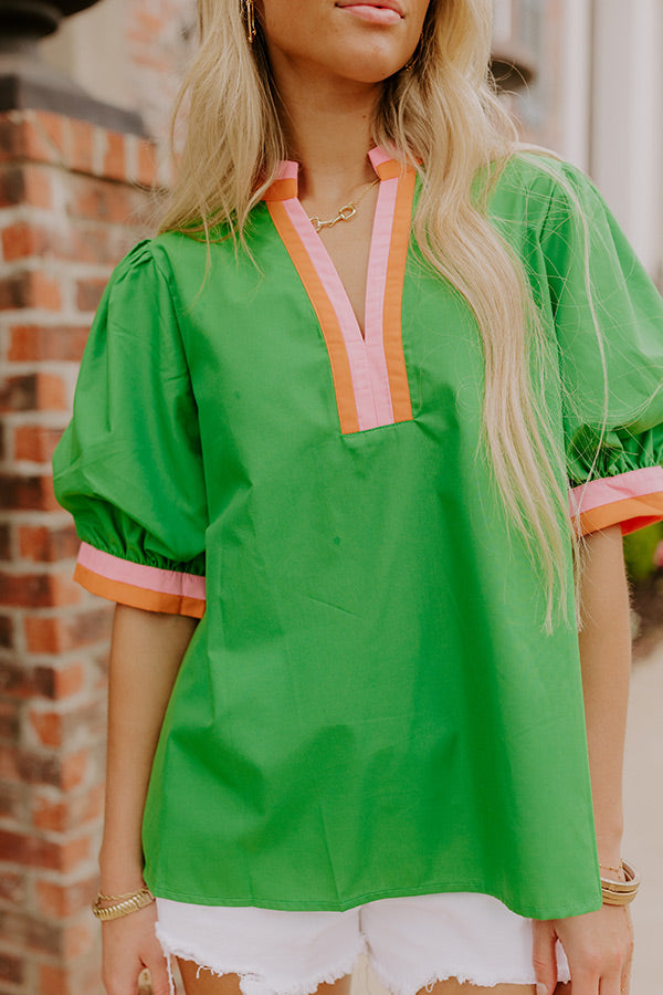 Sunday Mimosas Shift Top