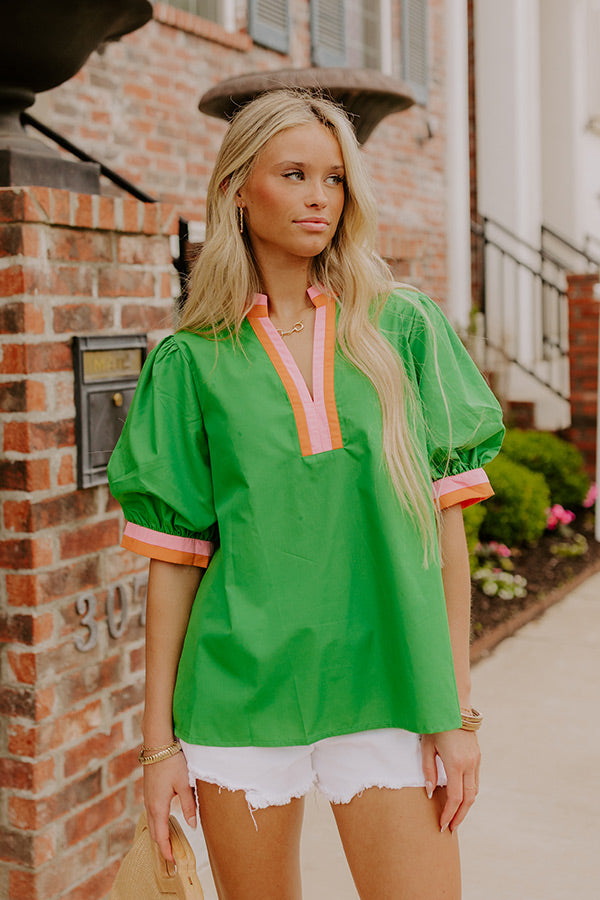 Sunday Mimosas Shift Top