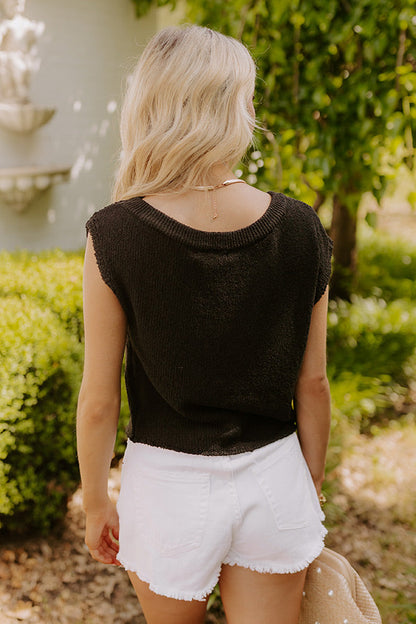 Take Me To Nantucket Knit Top in Black