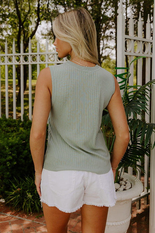 Minimal Muse Knit Top in Pear