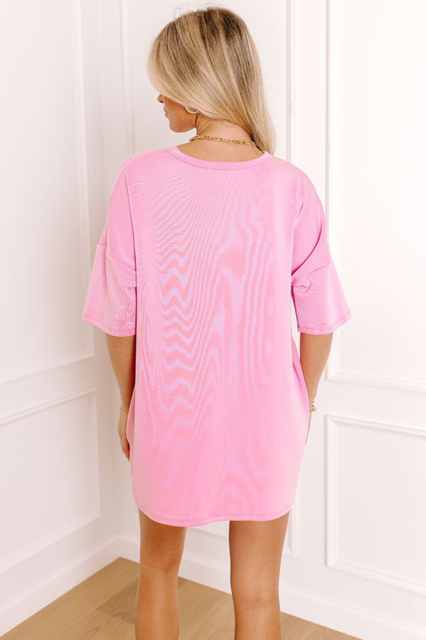 Sweet Serenity Oversized Tee in Pink
