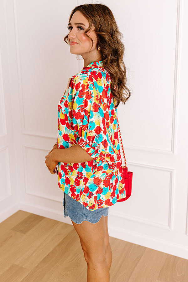 Fiesta On The Square Shift Top