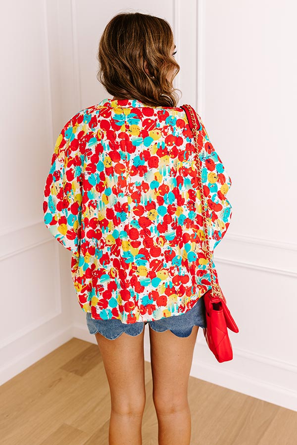 Fiesta On The Square Shift Top