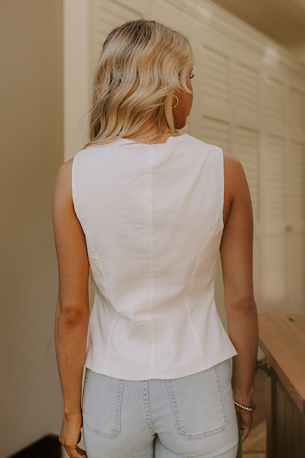 Rooftop Lounge Asymmetrical Vest Top