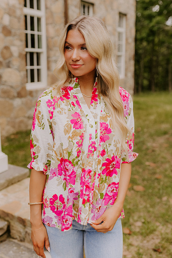 Garden Gorgeous Floral Top