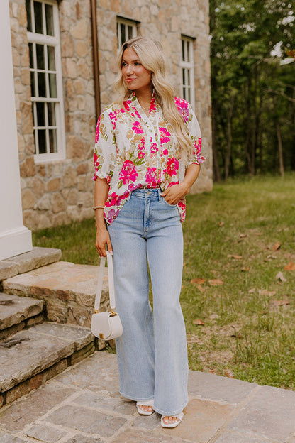 Garden Gorgeous Floral Top