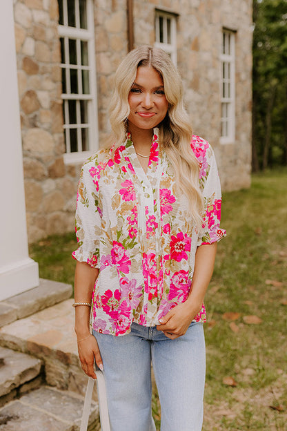 Garden Gorgeous Floral Top