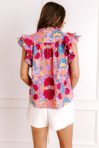 Fiesta Bloom Shift Top