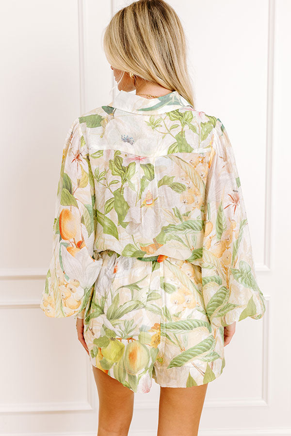Tropical Bliss Button Up Top