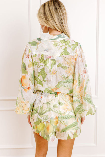 Tropical Bliss Button Up Top