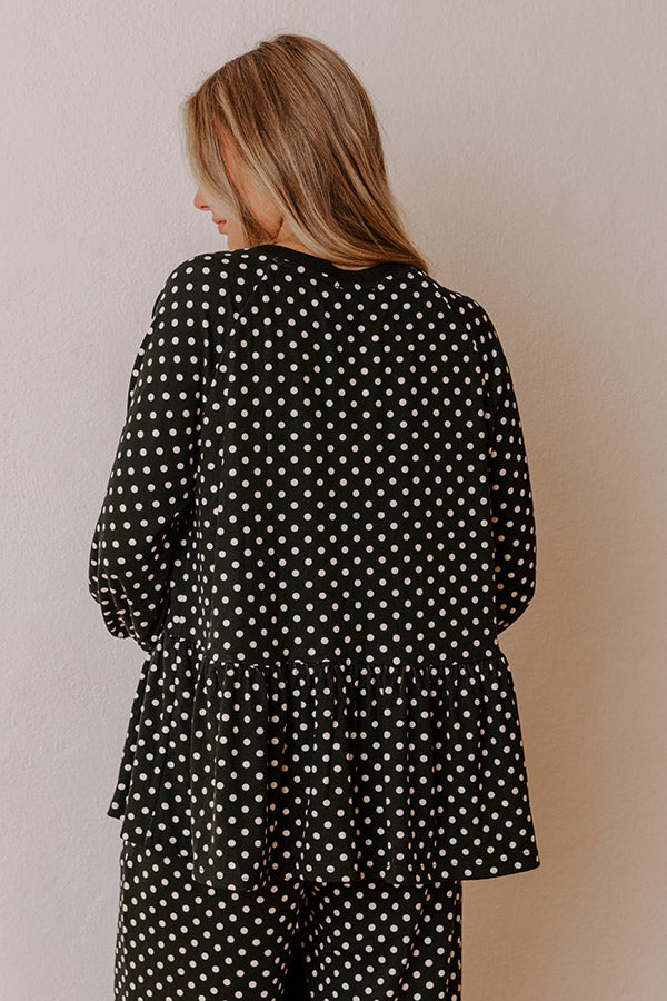 Spotted In Style Shift Top