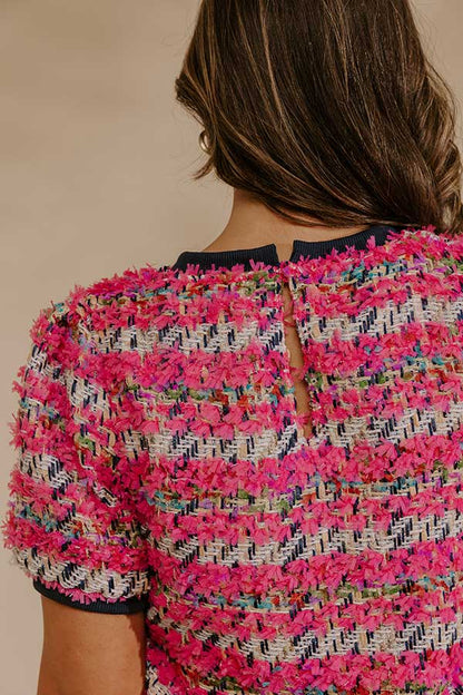 Chic Avenue Tweed Top