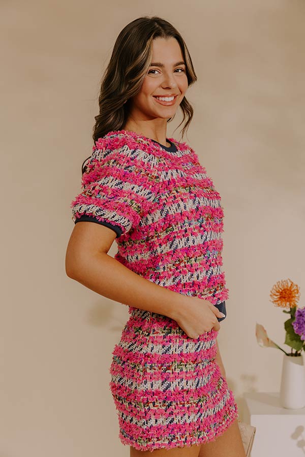 Chic Avenue Tweed Top