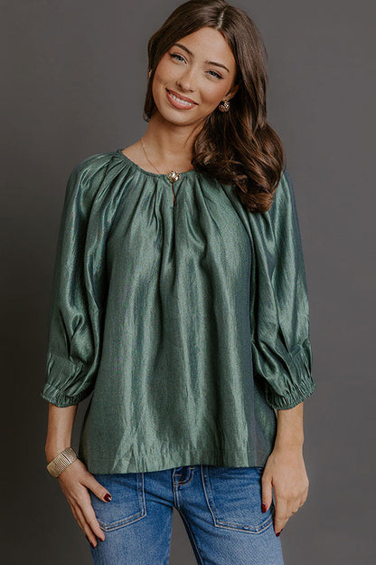Social Chic Shift Top in Pear