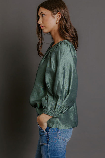 Social Chic Shift Top in Pear