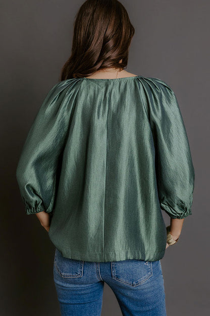 Social Chic Shift Top in Pear