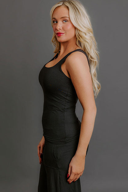 Elite Comfort Buttery Soft Tank in Black