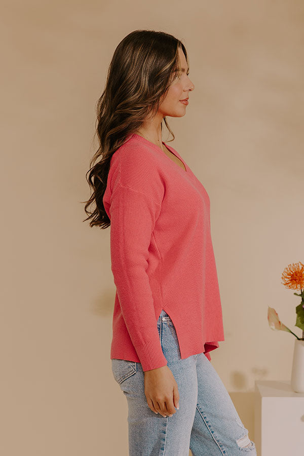 New Season Waffle Knit Top