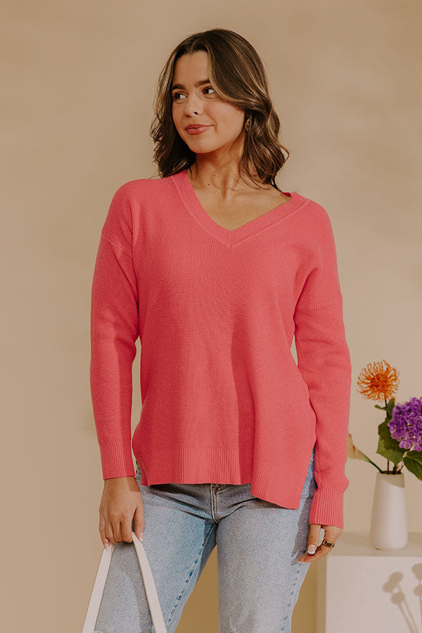 New Season Waffle Knit Top