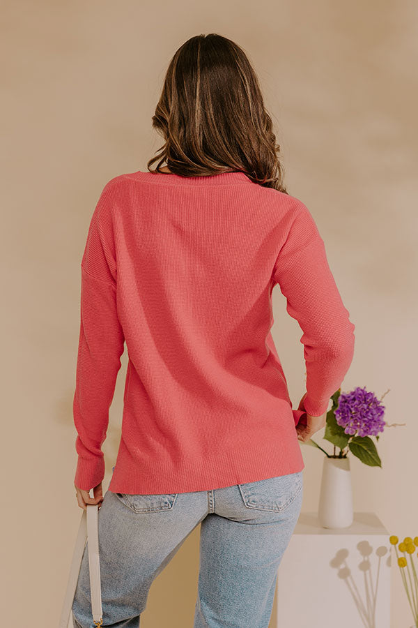 New Season Waffle Knit Top
