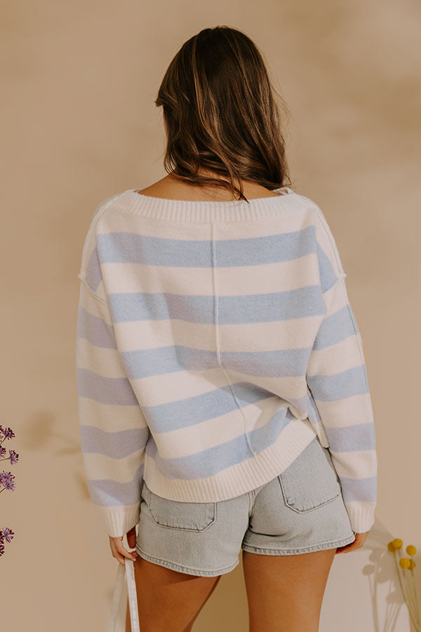 Everyday Stripe Knit Sweater Top
