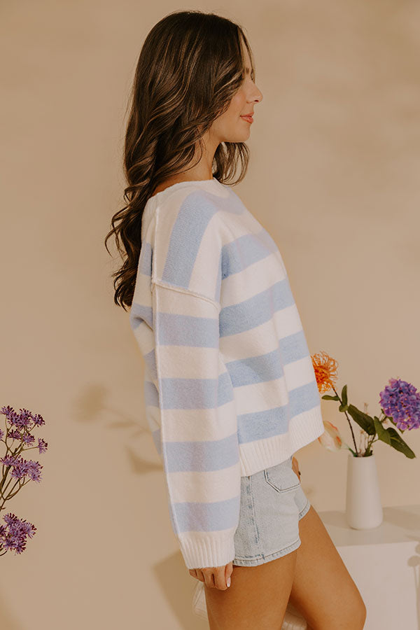 Everyday Stripe Knit Sweater Top