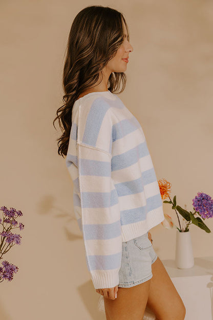 Everyday Stripe Knit Sweater Top