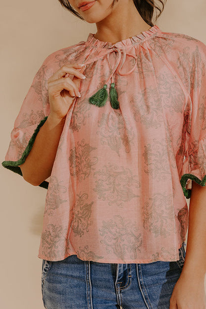 Uptown Prep Floral Top