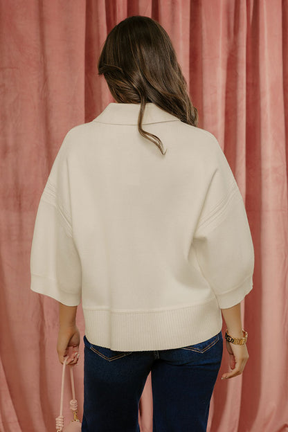 Spring Social Knit Sweater Top