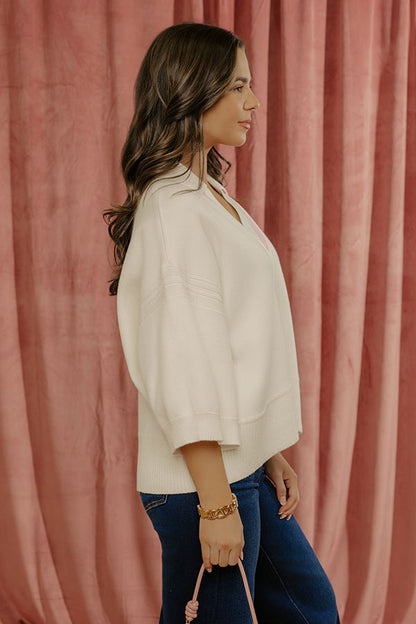 Spring Social Knit Sweater Top