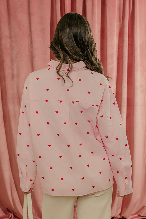 Modern Amour Embroidered Button Up Top