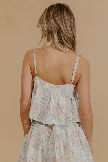 Seashells And Sunshine Crop Tank