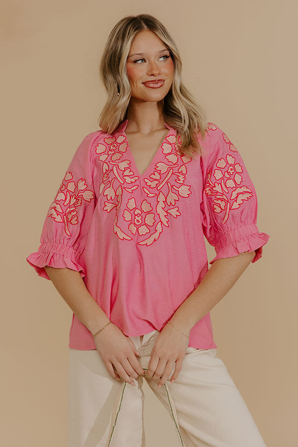 Petal Dream Embroidered Top