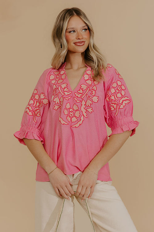 Petal Dream Embroidered Top
